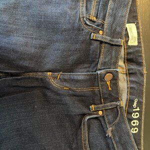 Gap 1969 Dark Blue Jeans 26r Perfect Boot Never Worn